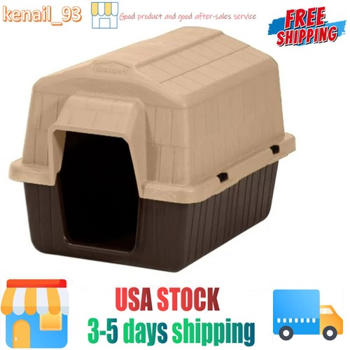Petmate Aspen Pet Petbarn 3 Plastic Dog House,Small,26.5"L x 18"W x 16.