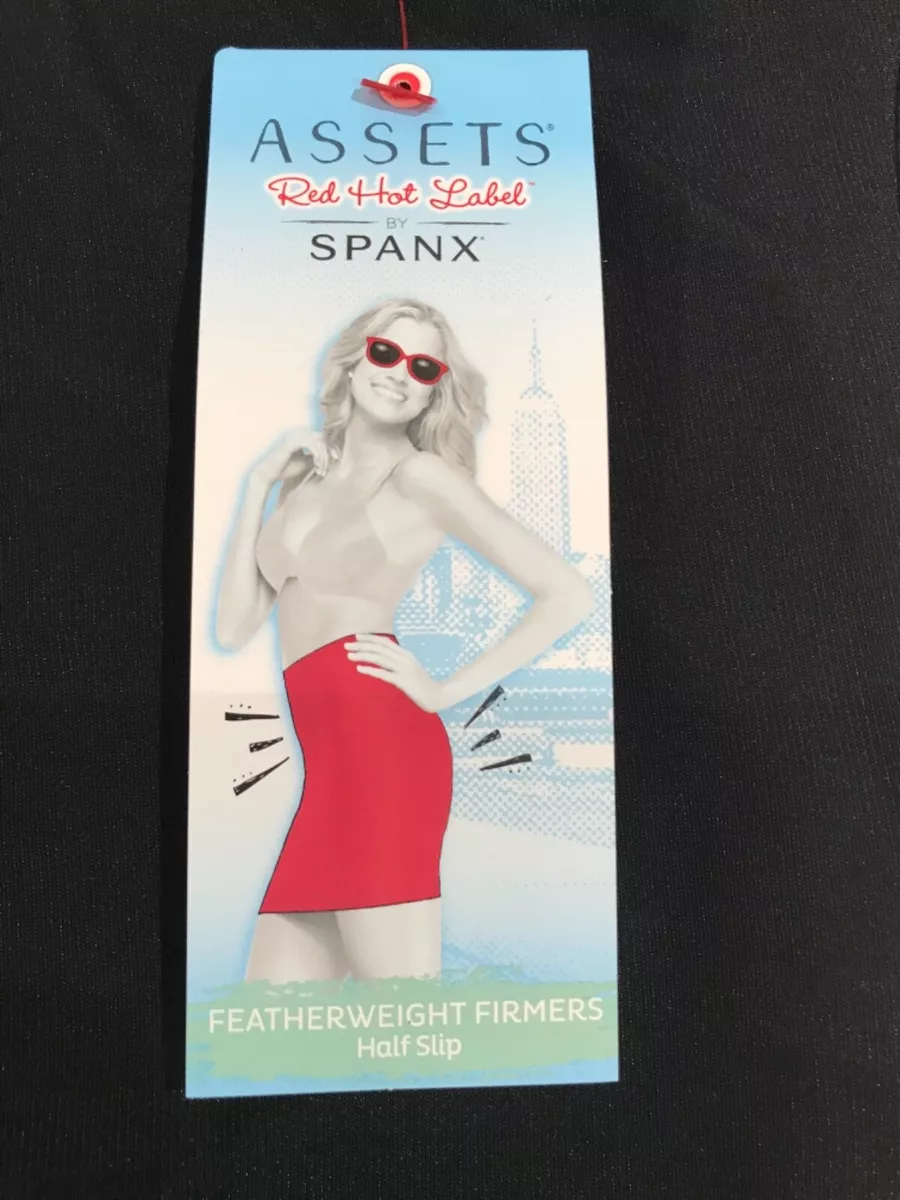 SPANX ASSETS Half Slip Skirt Red Hot Label Featherweight Firmers