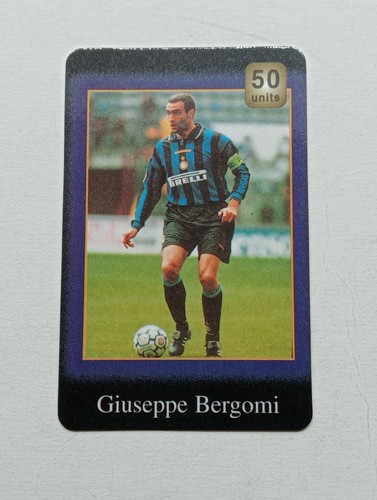 scheda telefonica anni '90 - GIUSEPPE BERGOMI INTER