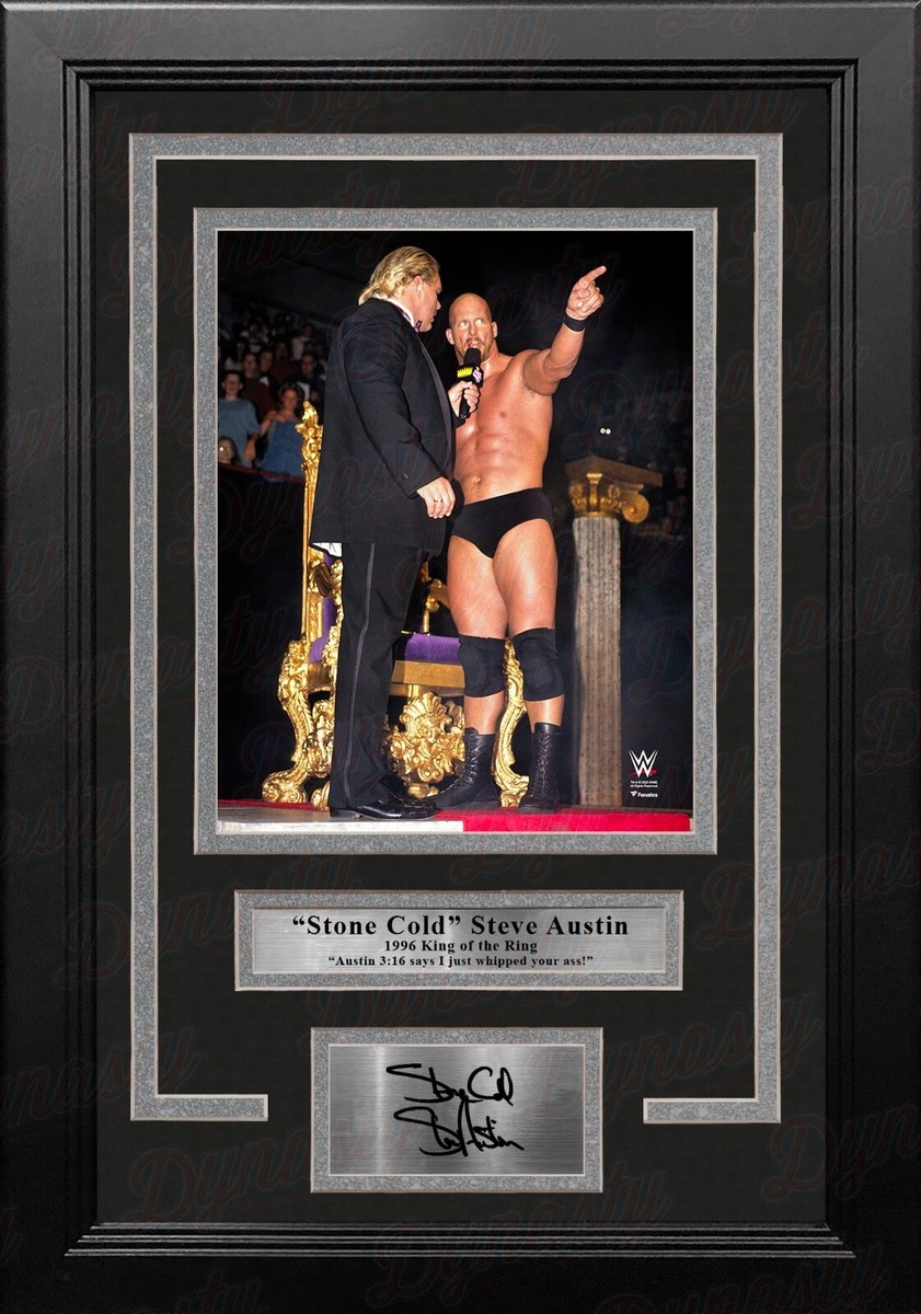 Stone Cold Steve Austin Austin 3:16 Speech 8x10 Framed WWE Photo