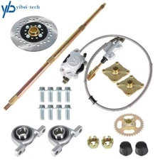 32'' Go Kart Rear Axle Kit + Brake Assembly +Sprocket Hub Drift Trike