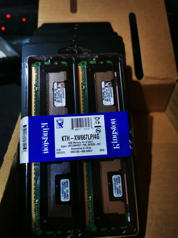 Memory RAM Kingston Fbdimm 4Gb PC2-5300F (Kit 2x2Gb) KTH-XW667LP/4G - Image 3 of 4
