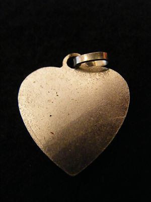 Argent Sterling Médaillon Coeur 14mm Zircone En Starburst Uni Coeur