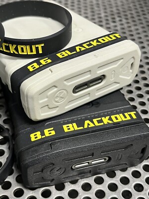 6 PACK of 8.6 BLACKOUT Magazine ID Bands 8.6 BLK Bands FREE SHIPPING!! THICKER!!