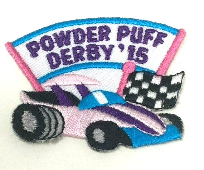 PATCH GSA Girl Scouts Powder Puff Derby 15 2015 Checkered Flag Race Car