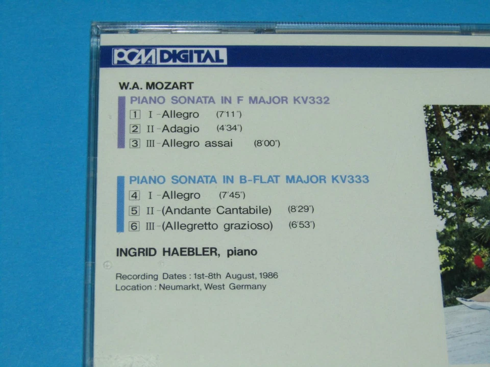 Ingrid Haebler / Mozart Piano Sonatas Complete - II, KV 332, 333 - Denon CD OVP - Bild 3 von 4