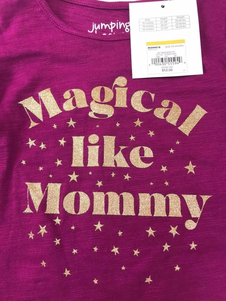 Camisa Columpio Manga Larga Jumping Beans Niña, Púrpura, 24 Meses Foto 2 de 2