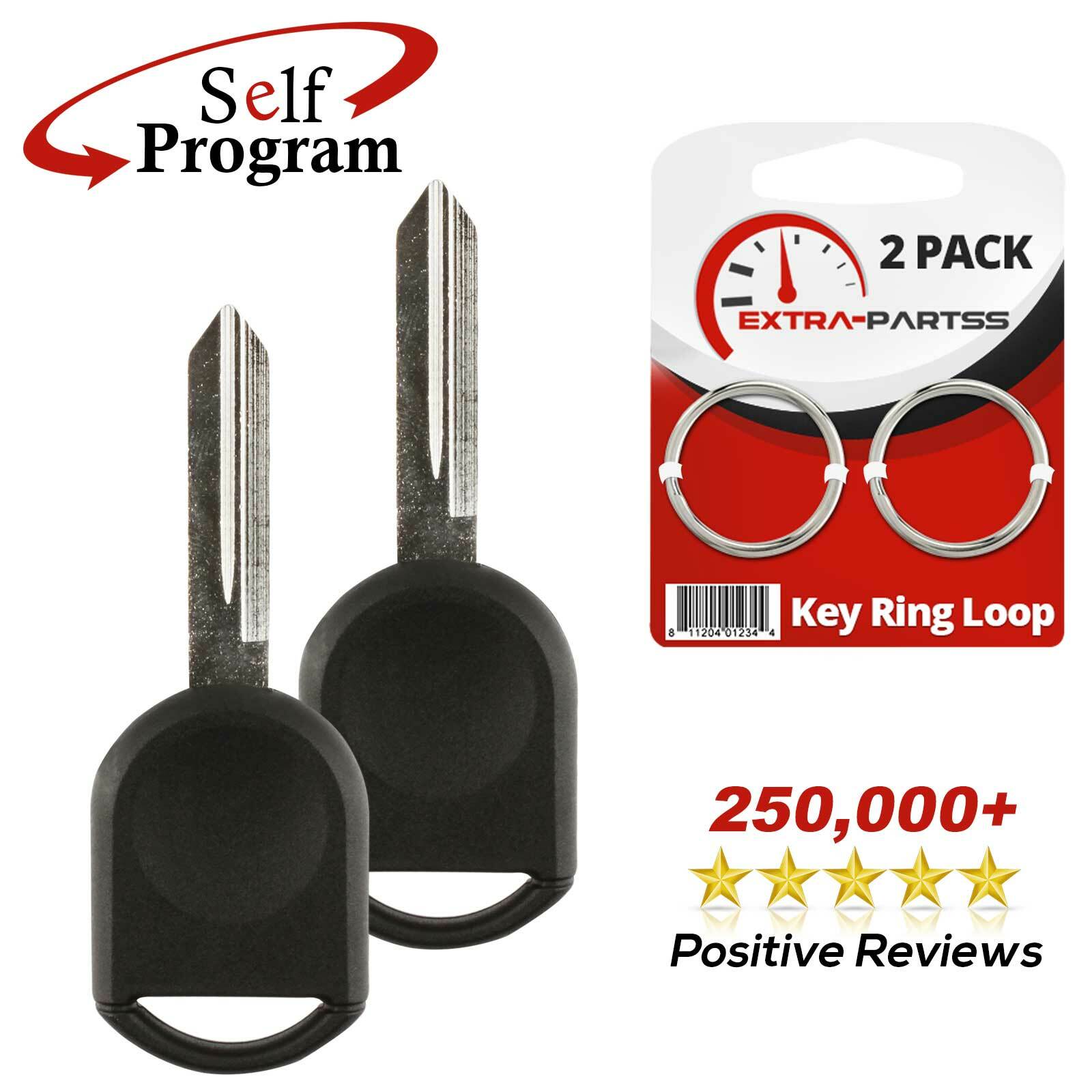 2 For 2001 2002 2003 2004 2005 Ford Ranger Ignition Chip Car Key ...
