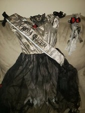 Girls Zombie Prom Queen Costume