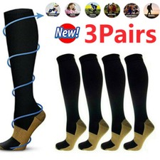 SALE Copper Unisex Copper Compression Socks Easy-On and Off Knee High Socks Fitt