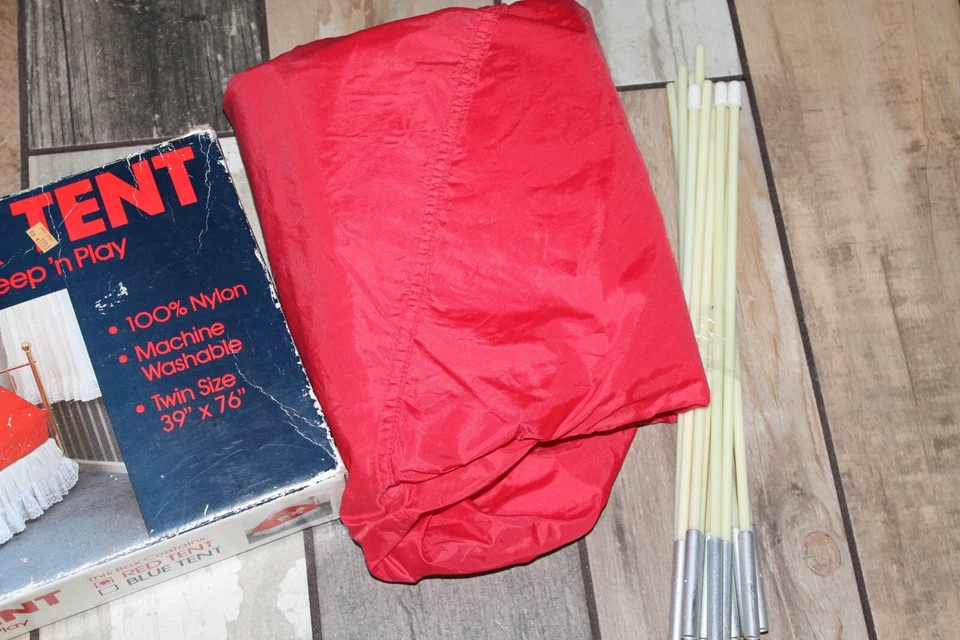 Tienda de campaña interior Camp N Sleep/Hide N' Sleep Explorer 1985 vintage con caja Foto 3 de 4