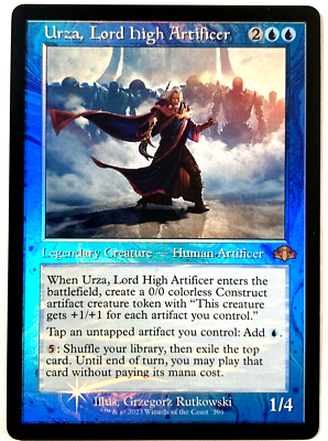 MTG Urza, Lord High Artificer RETRO FRAME FOIL Dominaria