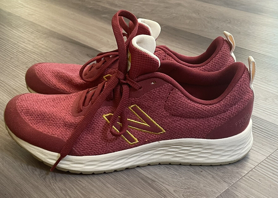 New Balance Fresh Foam Arishi Warismr3 Women’s Shoes  Size 8.5 Garnet And Gold