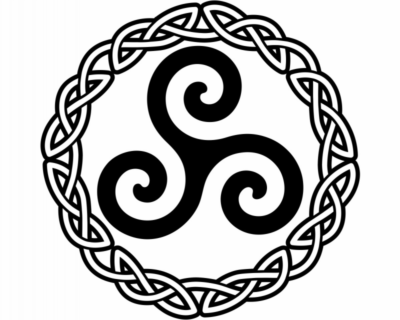 Triskele Wandtattoo – Selbstklebend, 6 Größen, Für Wohnzimmer, Küche & Mehr