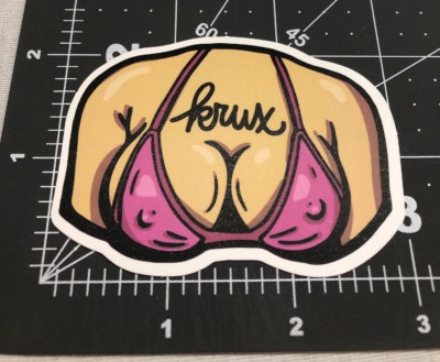 Krux Bikini Top Skateboard Laptop Guitar Decal Sticker