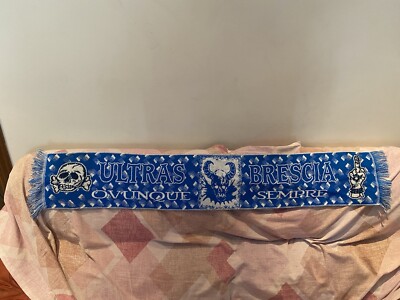 Écharpe Vintage Ultras Brescia – Laine Bleue Collection Italie