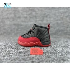 Nike Air Jordan 12 Retro TD Toddler Flu Black Red Shoes Sneakers 850000-002