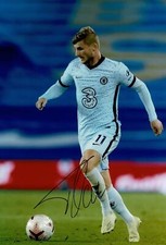 Timo Werner Signed 12X8 Photo Chelsea F.C. Genuine Signature AFTAL COA (9138)
