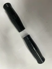 Kawasaki Vintage style black Metal flake coke bottle street Grips 7/8" 130MM