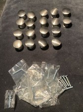 Satin Nickel Brushed Cabinet Drawer Pulls Knobs 1  Hardware Included set of 18
