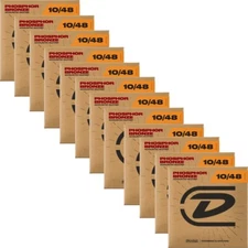 12-Pack Dunlop DAP1048 Phos Bronze Acous Guitar Strings 6-String Ex Light 10-48
