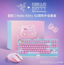 Razer x Sanrio Hello Kitty Blackwidow TKL Mechanical Keyboard Mouse Combo
