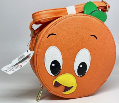 *NEW* Disney Parks Orange Bird Round Crossbody Purse Bag RARE - Afbeelding 1 van 3