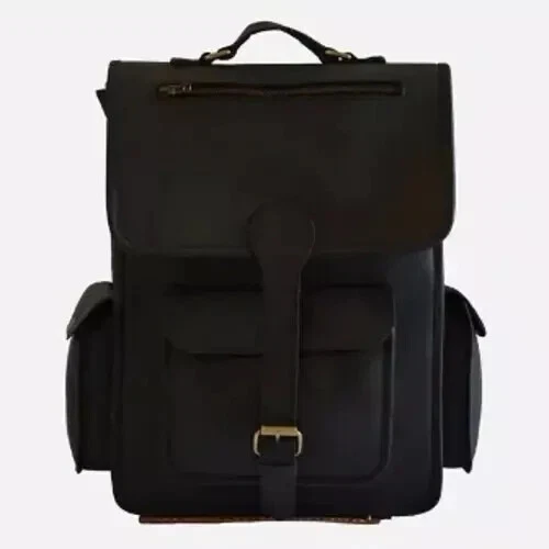 Backpack Genuine Leather Vintage Men's Original Satchel for Travel and Laptops