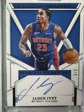 /5 - 2024 National Treasures - Jaden Ivey Peerless Signatures #PS-IVY Emerald