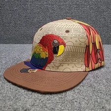Grassroots California Limited Edition Macaw Feathers Snapback Hat L/XL