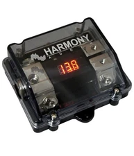 Harmony Audio HA-ANLD2 Car 2-Way Voltage Display Fuseholder 1/0GA IN - 2/4GA Out