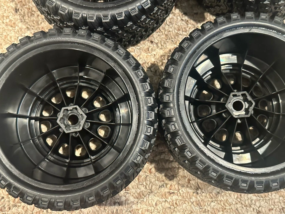 Traxxas Gravix Belted Tires On Black Wheels From Traxxas Xrt 1/6 - Image 4 of 4