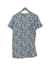 Mango Skater Midi Dress XS in Blue