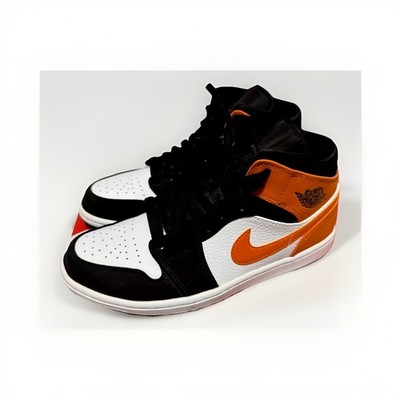 Nike Air Jordan 1 Mid Shattered Backboard Black White Orange  display picture 2