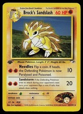 Pokemon Card - Brock's Sandslash Gym Heroes 23/132 1st Edition Rare on eBay