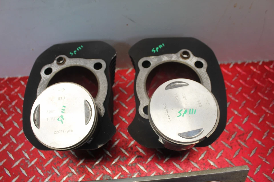 2008 SPORTSTER XL1200 IRON FRONT & REAR CYLINDER JUGS & PISTONS 2006 - 2022 SP97 - Image 3 of 4