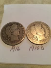 1916 1916 d barber quarters