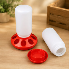 Automatic Poultry Feeder and Waterer Bucket Chicken Food Drinking Dispenser