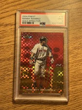 2004 Topps Finest Manny Ramirez #78 Gold X-Fractor /139 PSA 9