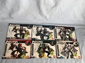 LEGO VINTAGE BIONICLE 6 Piraka 8900 8901 8902 8903 8904 8905 100% complete books