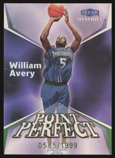 1999-00 Fleer Mystique #5 PP William Avery Point Perfect #/1999 SN