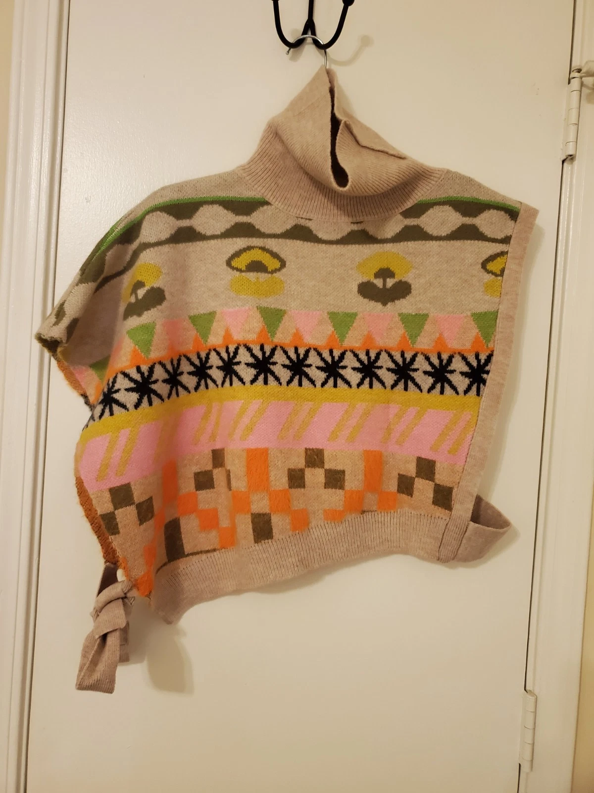 MAEVE BY ANTHROPOLOGIE ASYMMETRICAL SWEATER VEST PONCHO