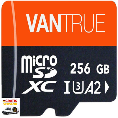 256gb microsd speicherkarte uhs i u3 4k sd adapter kompatibel dash