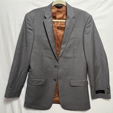 JOS A BANK Signature Light Gray 100 WOOL 2-Button MEN'S Suit 38 L