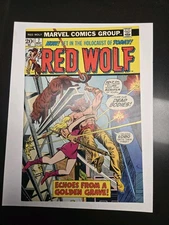 Red Wolf #7 1973 "Echo from a Golden Grave!" Sinnott Cover Marvel Comics