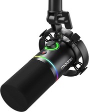 MAONO XLR/USB Dynamic Microphone, 15 cm W x 20.5 L x 10 H , Black