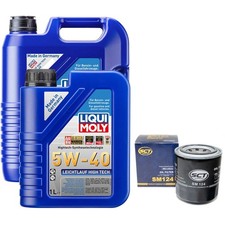 Motoröl Set High Tech 5W-40 LIQUI MOLY 6 Liter + Ölfilter für Subaru Tribeca 3.0
