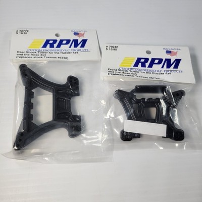RPM Traxxas Rustler 4x4 Shock Towers Front & Rear Hoss VXL 4WD 70772 70242