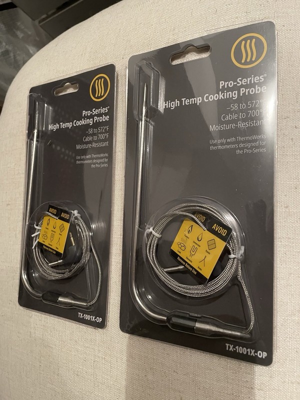 TWO ThermoWorks Pro-Series High Temp Cooking Probes  TX-1001X-OP