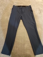 Greg Norman Men's ML75 Microlux Performance Golf Pants Sz 38 x 34 Navy Blue